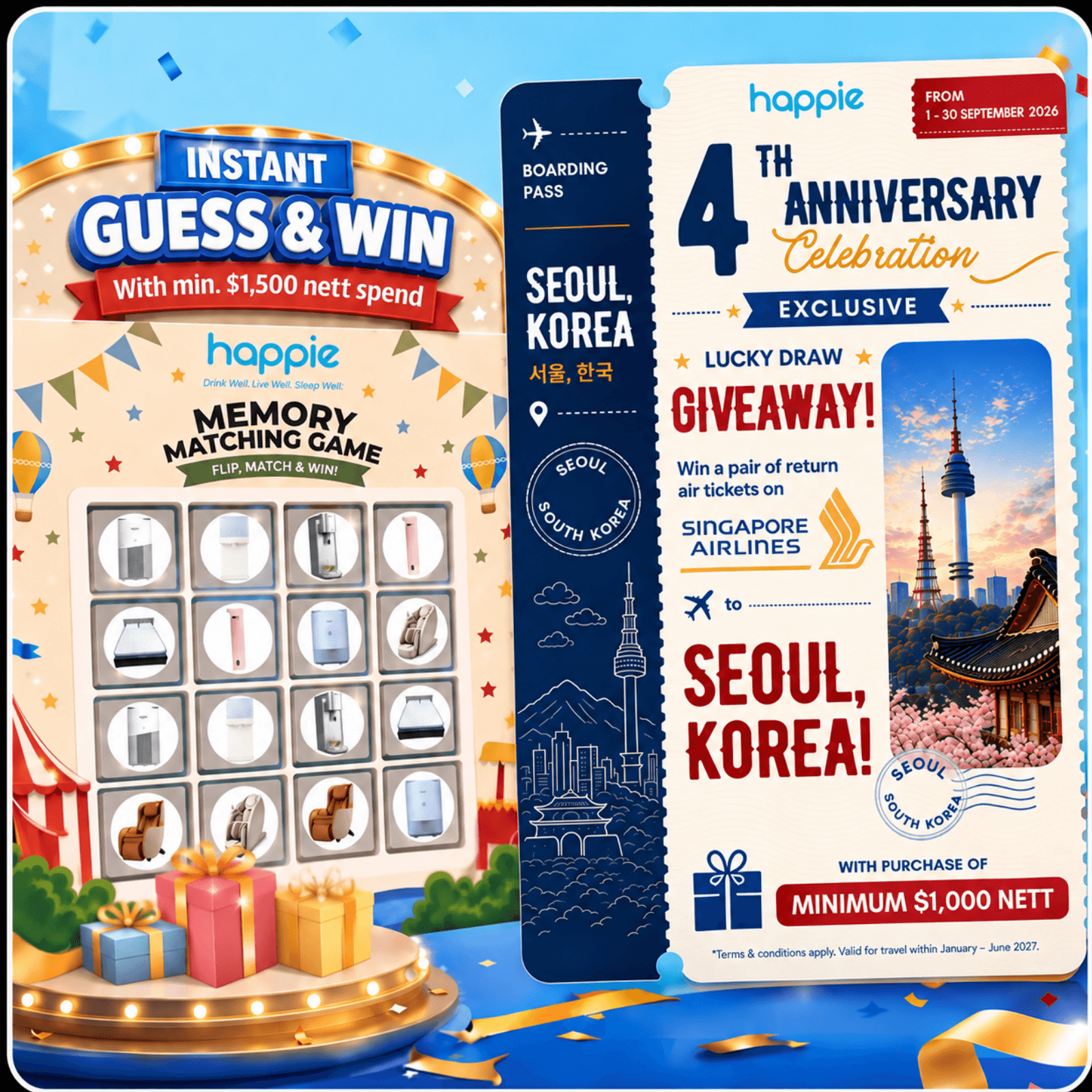 Happie home wellness luckydraw